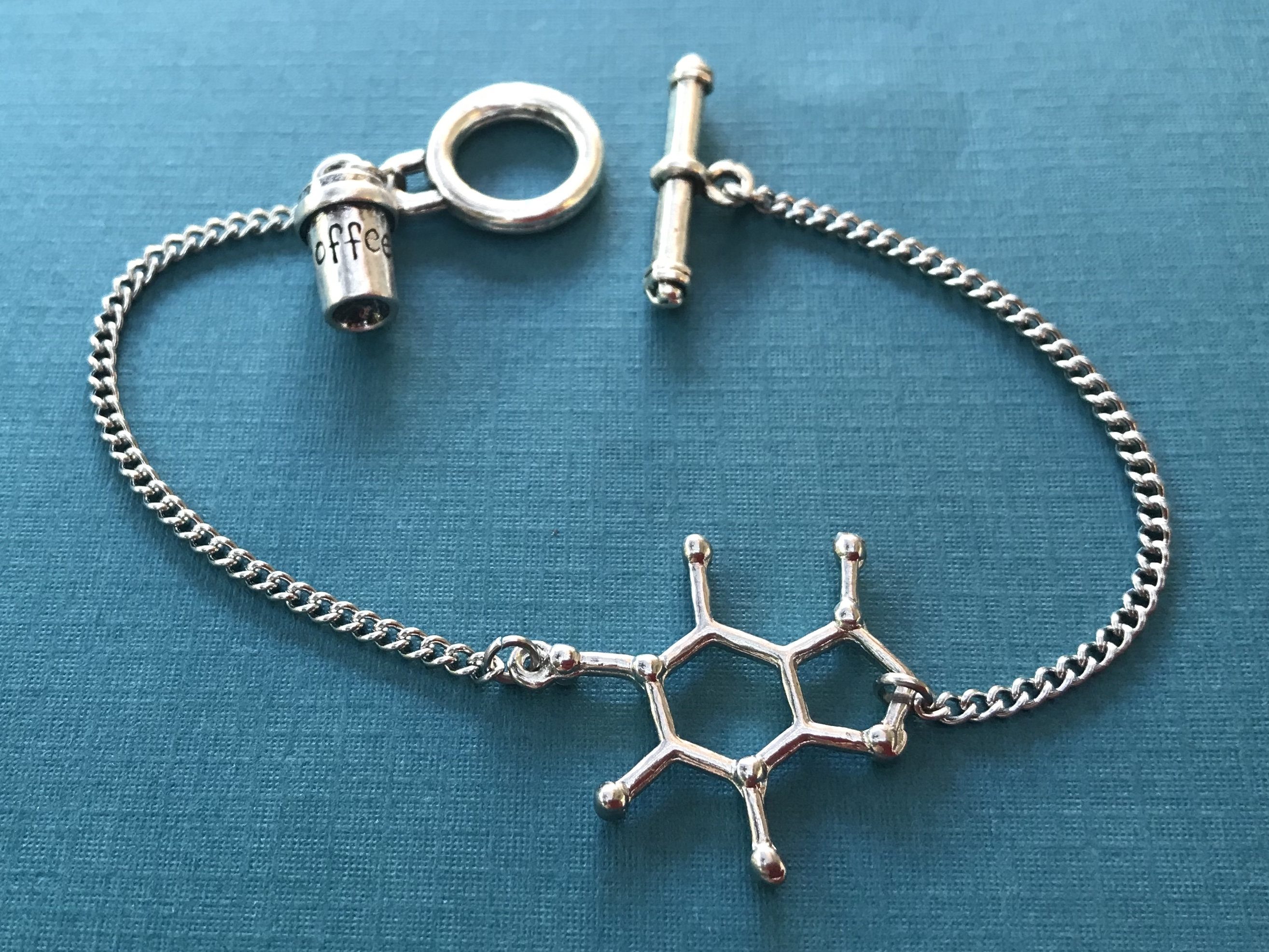 Geeky Caffeine Molecule Bracelet