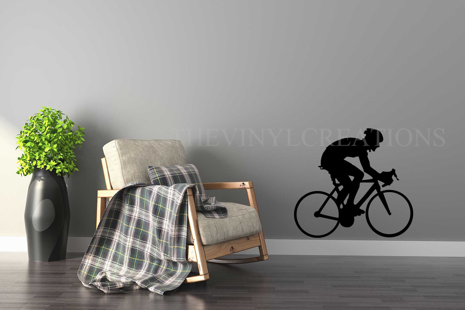 Funky Bicycle Wall Art Decal Sticker