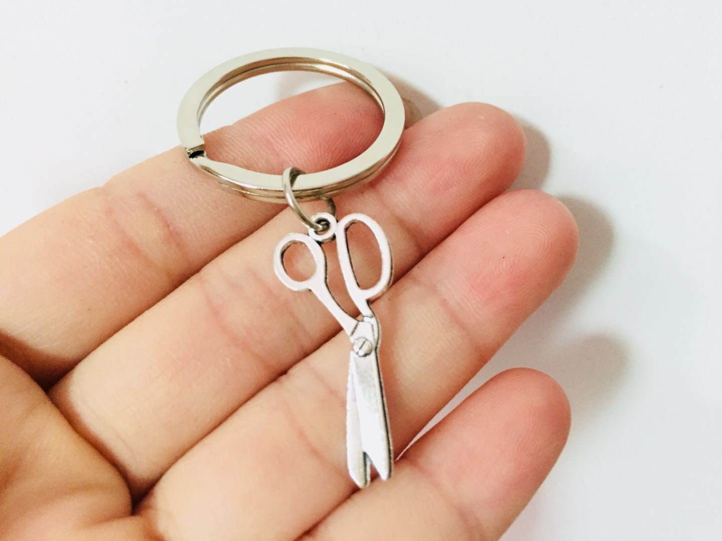 Scissors Key Ring for a Haircutting Pro