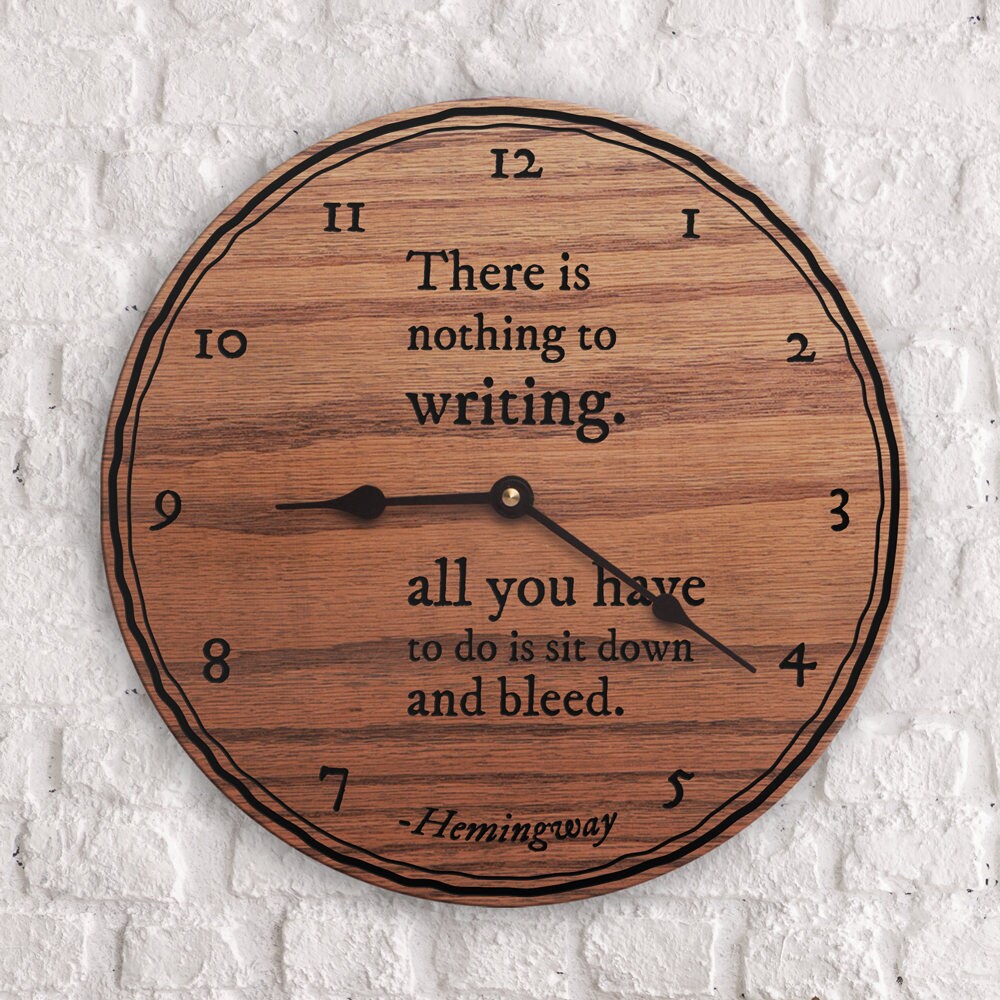 Handcrafted Inspirational Wall Clock 