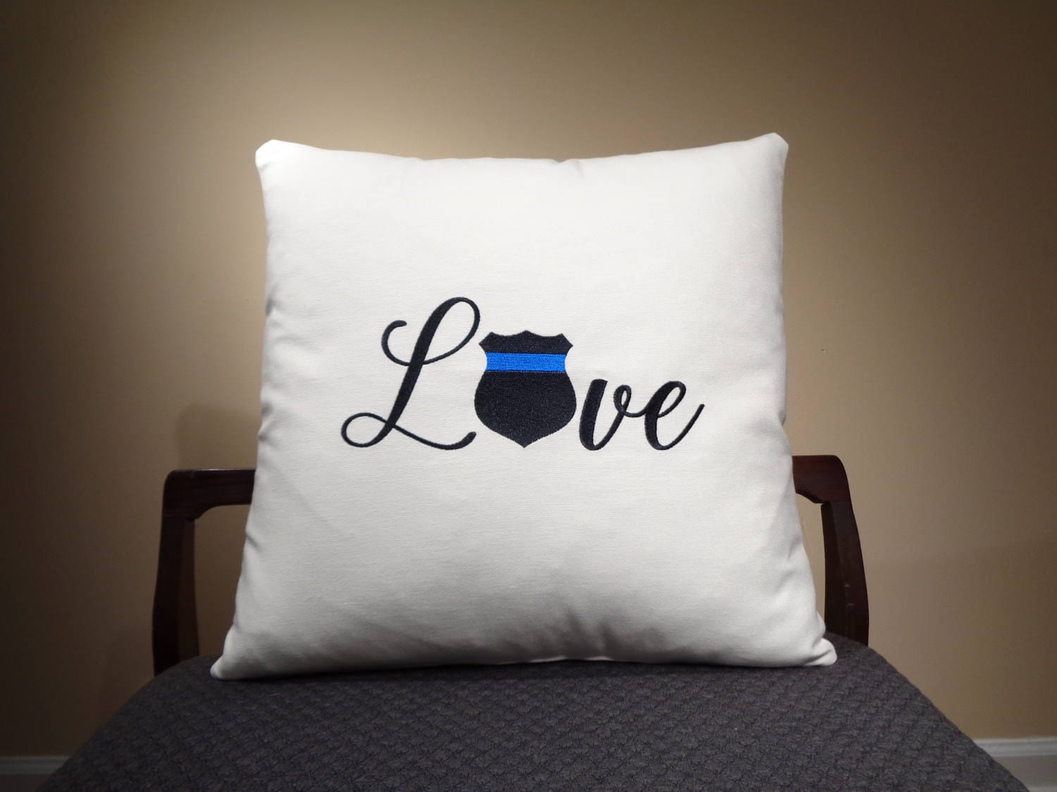 Thin Blue Line Pillow Covers