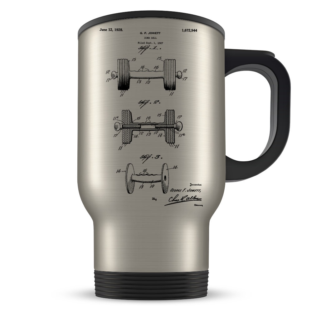 Weightlifting-Inspired Insulated Mug