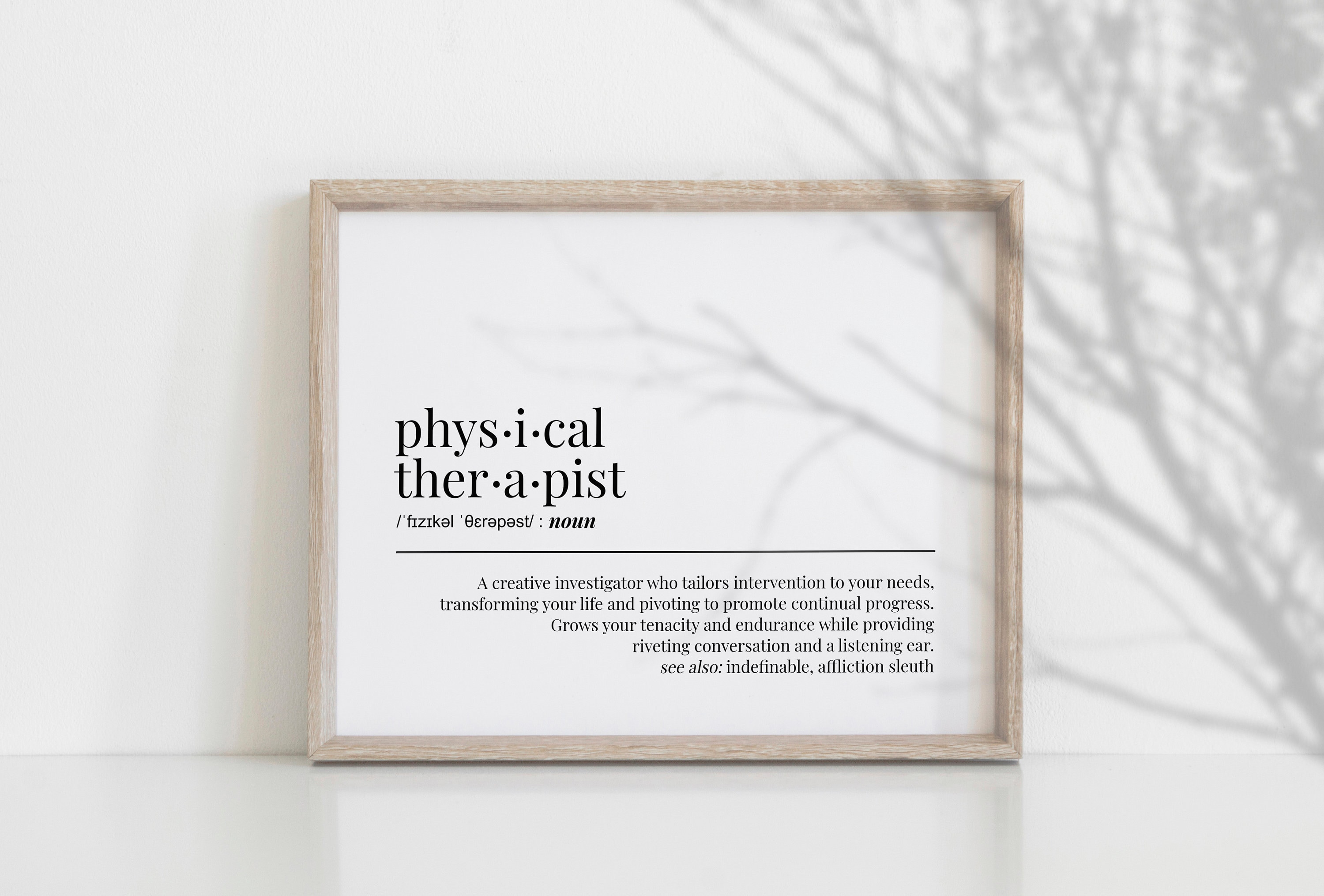 Physical Therapist Definition Wall Art