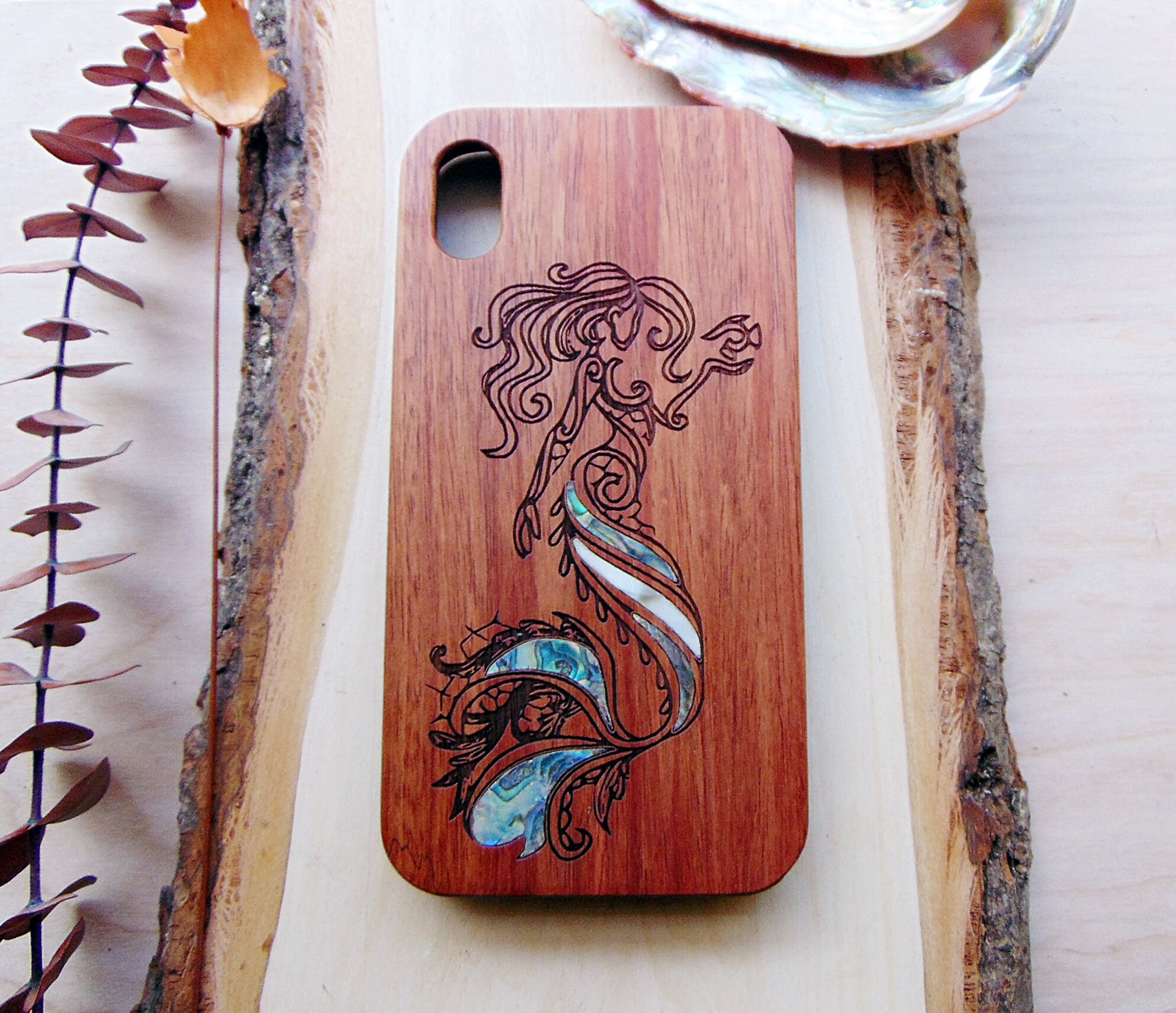 Custom Engraved Mermaid Phone Case 