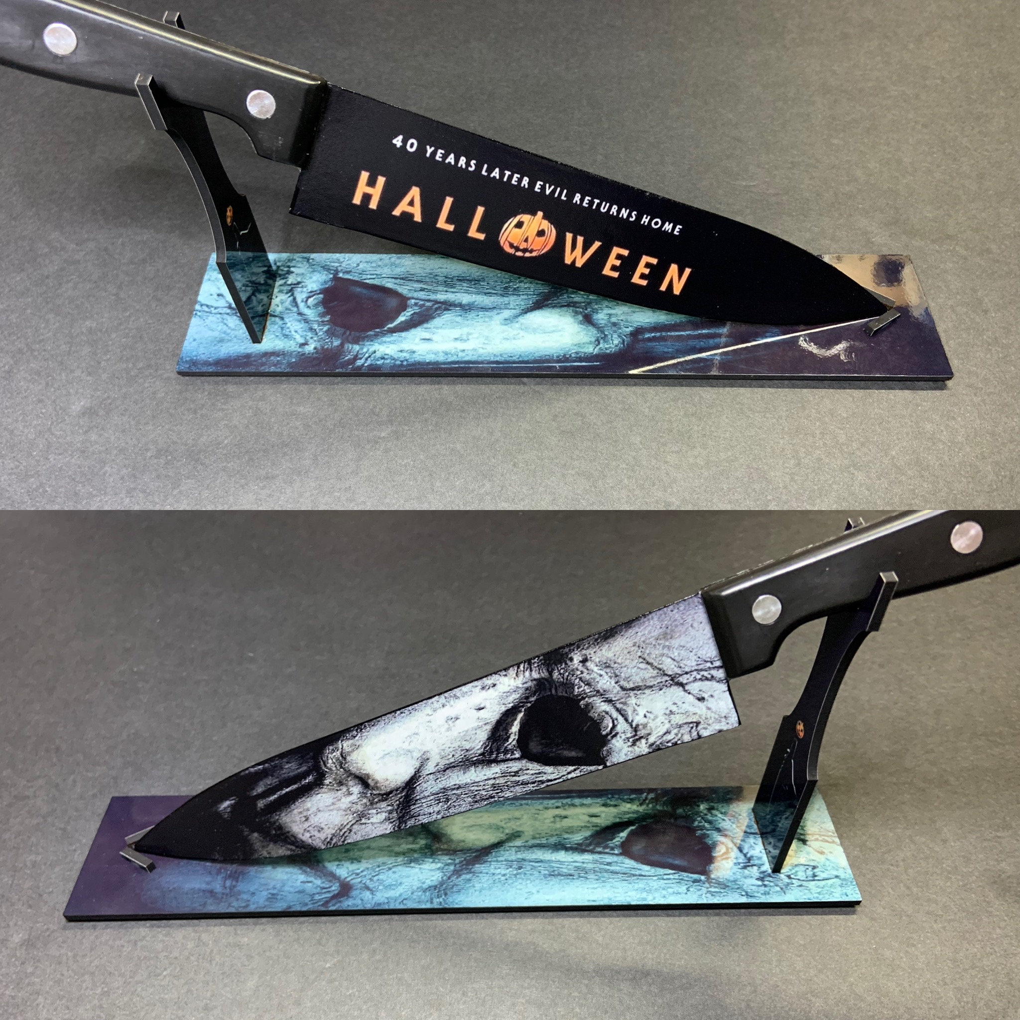 Halloween Engraved Kitchen Knife