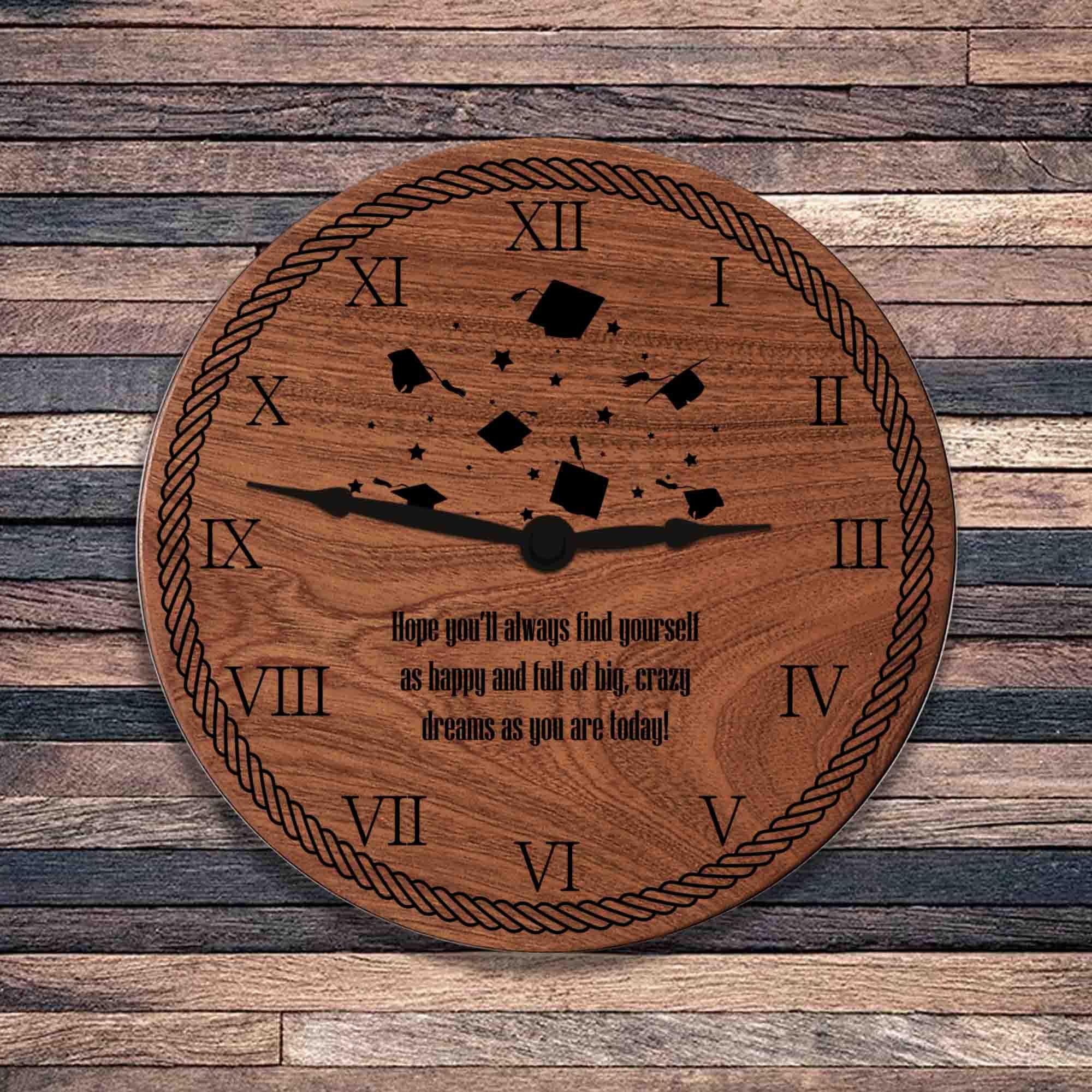 Inspirational Wooden Wall Clock