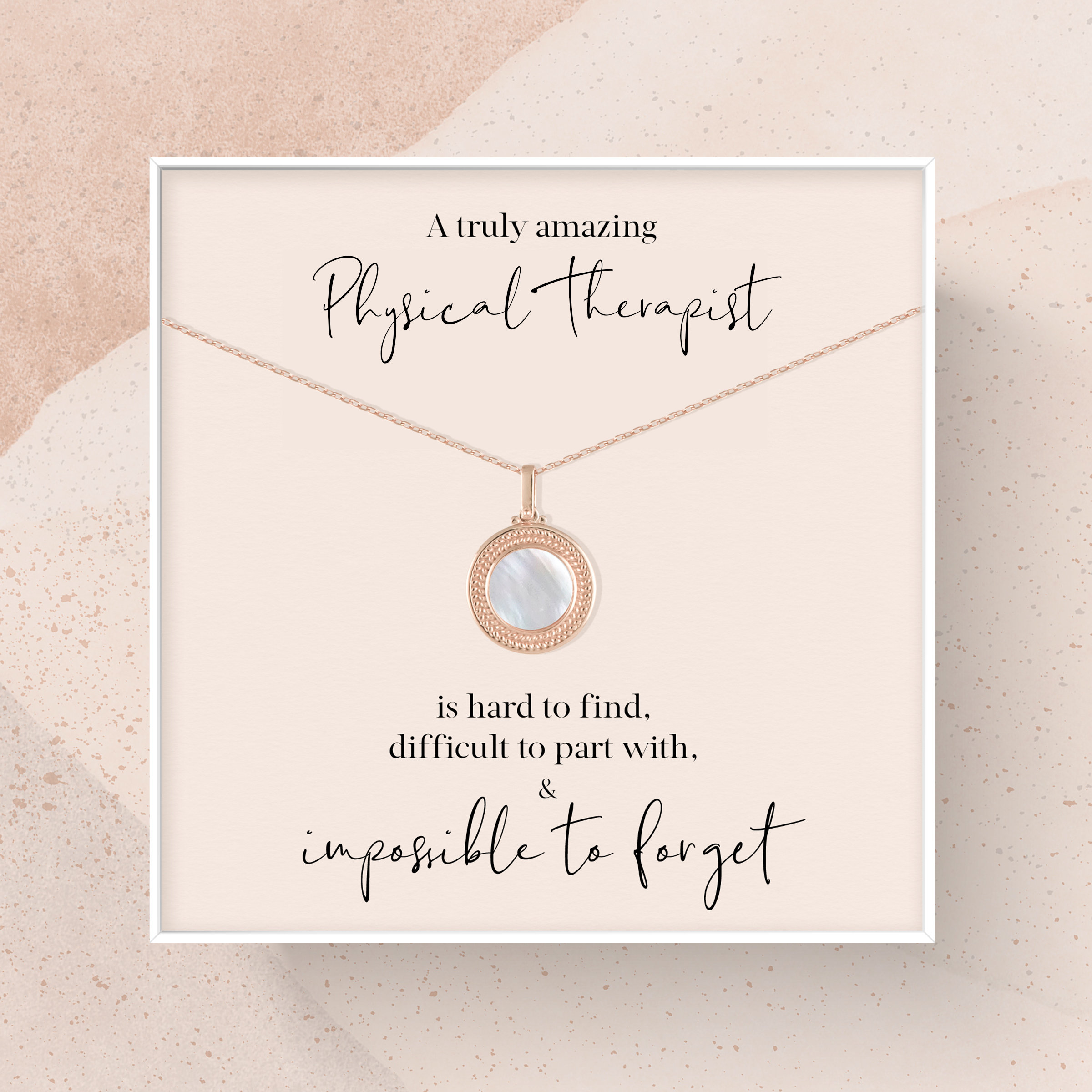 Romantic Necklace for Physical Therapists