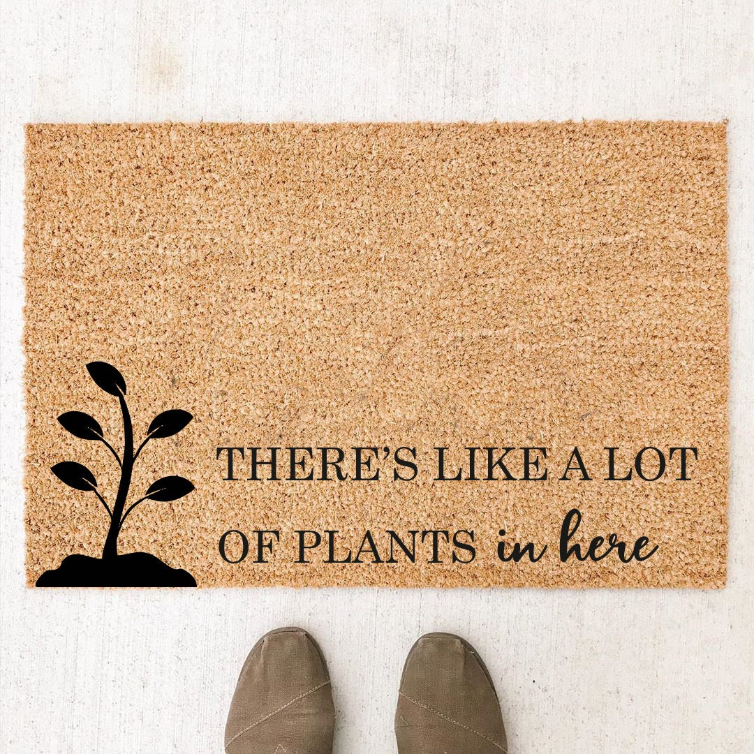 Plant-Themed Welcome Mat for a Plant Lover’s House