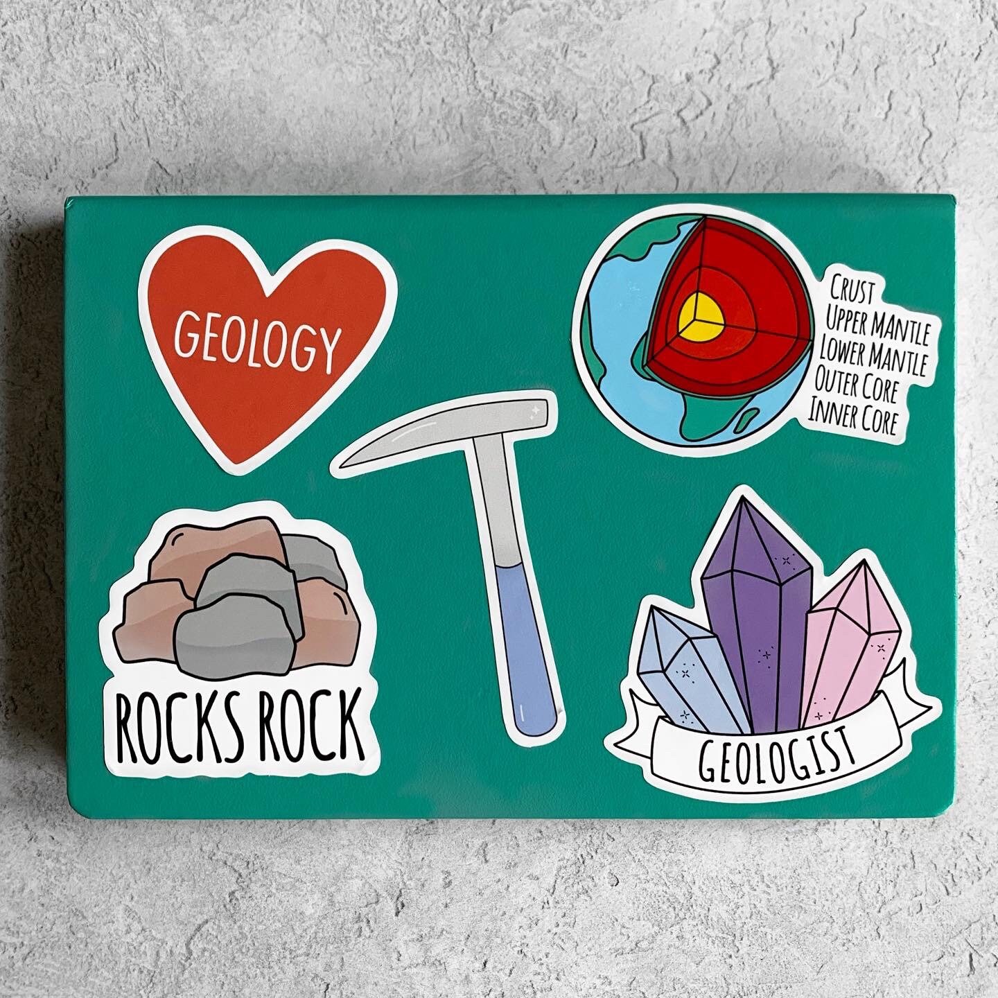 Cute Geology Sticker Pack 