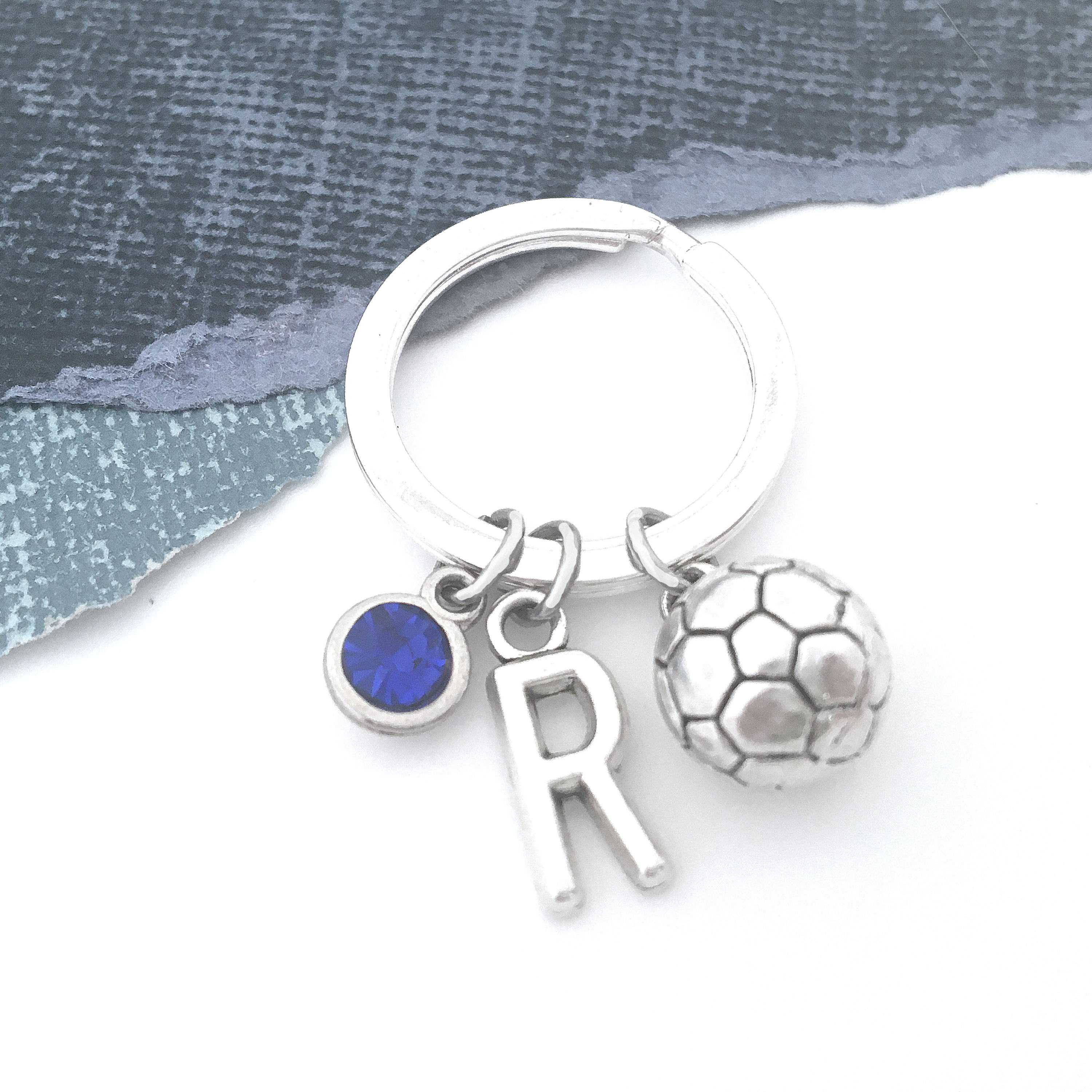 Personalized Soccer-Themed Keychains