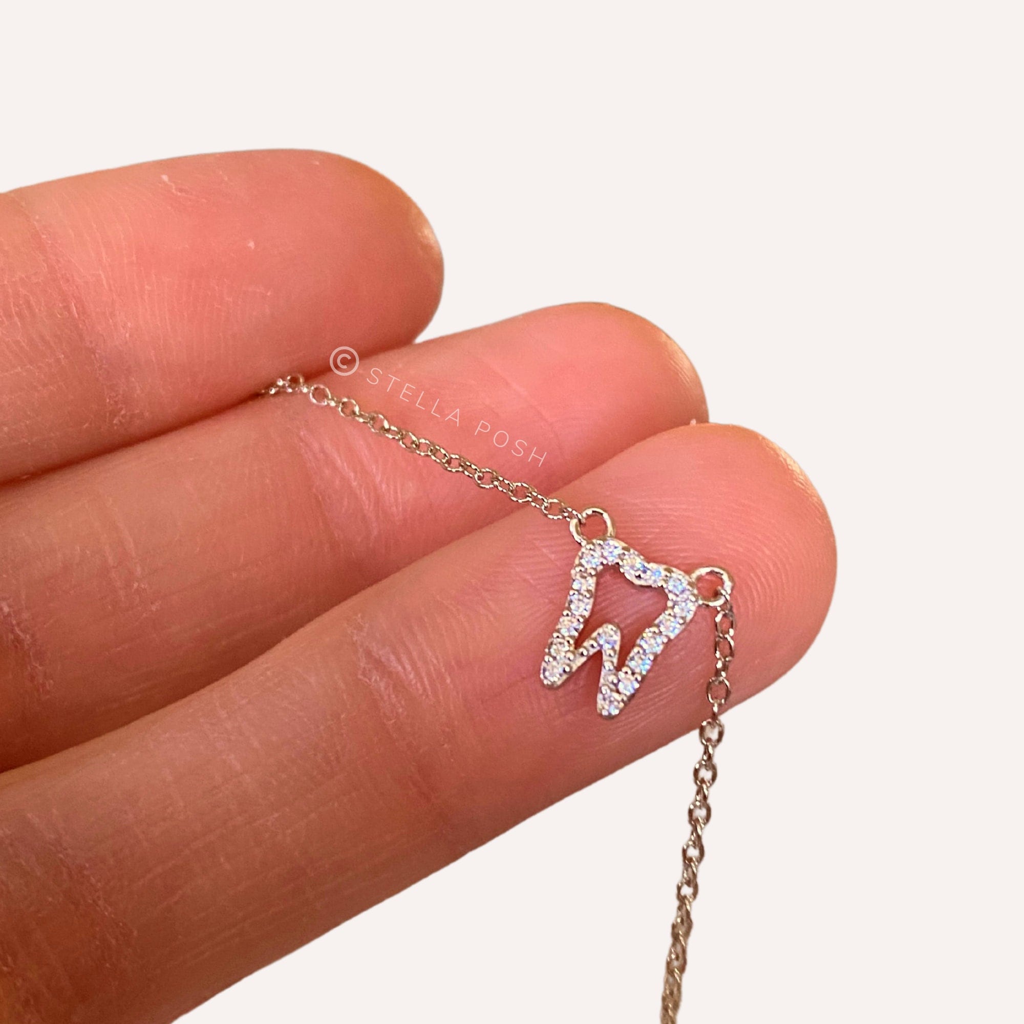 Sparkling Tooth Necklace 