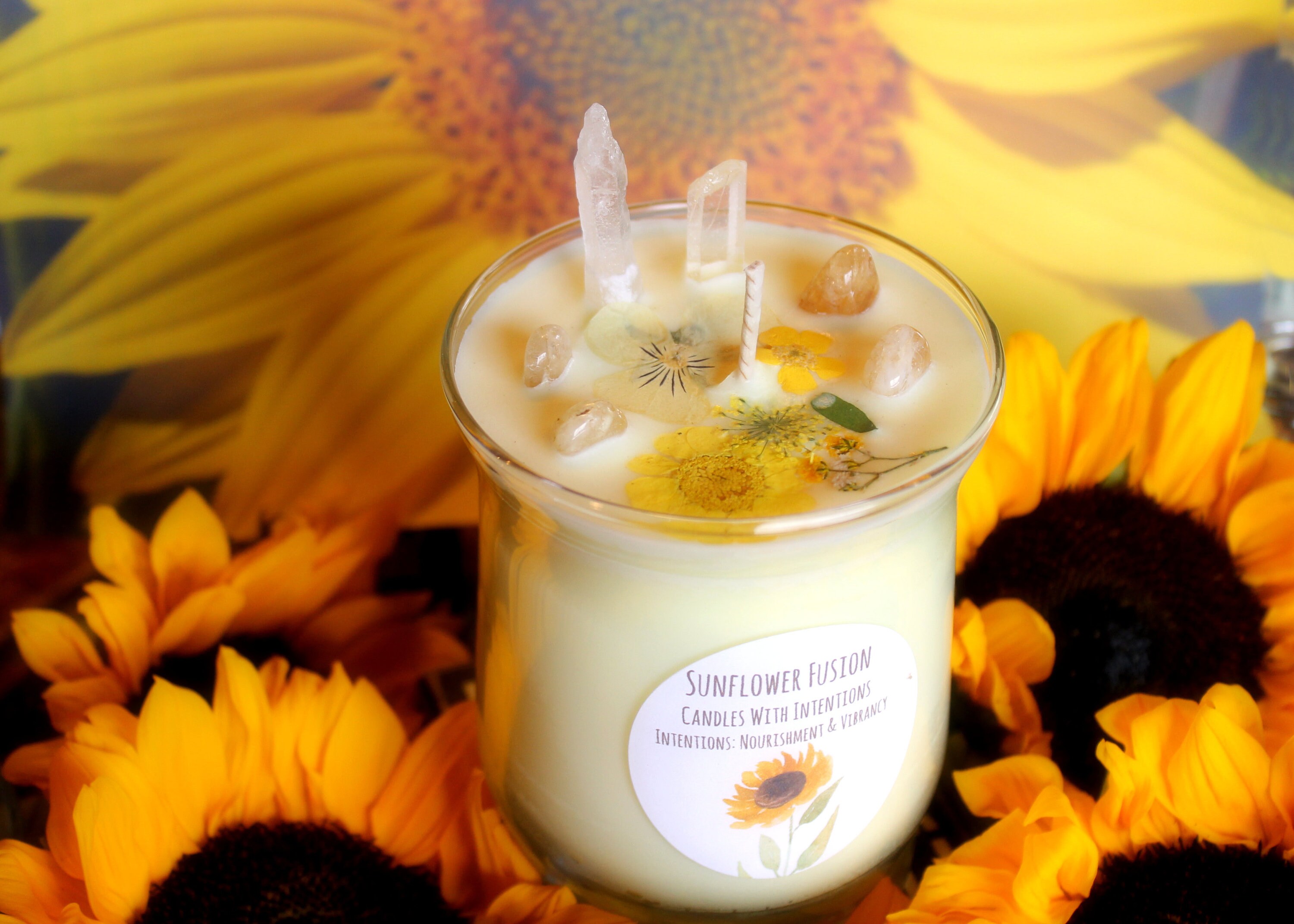 Scented Sunflower Candle