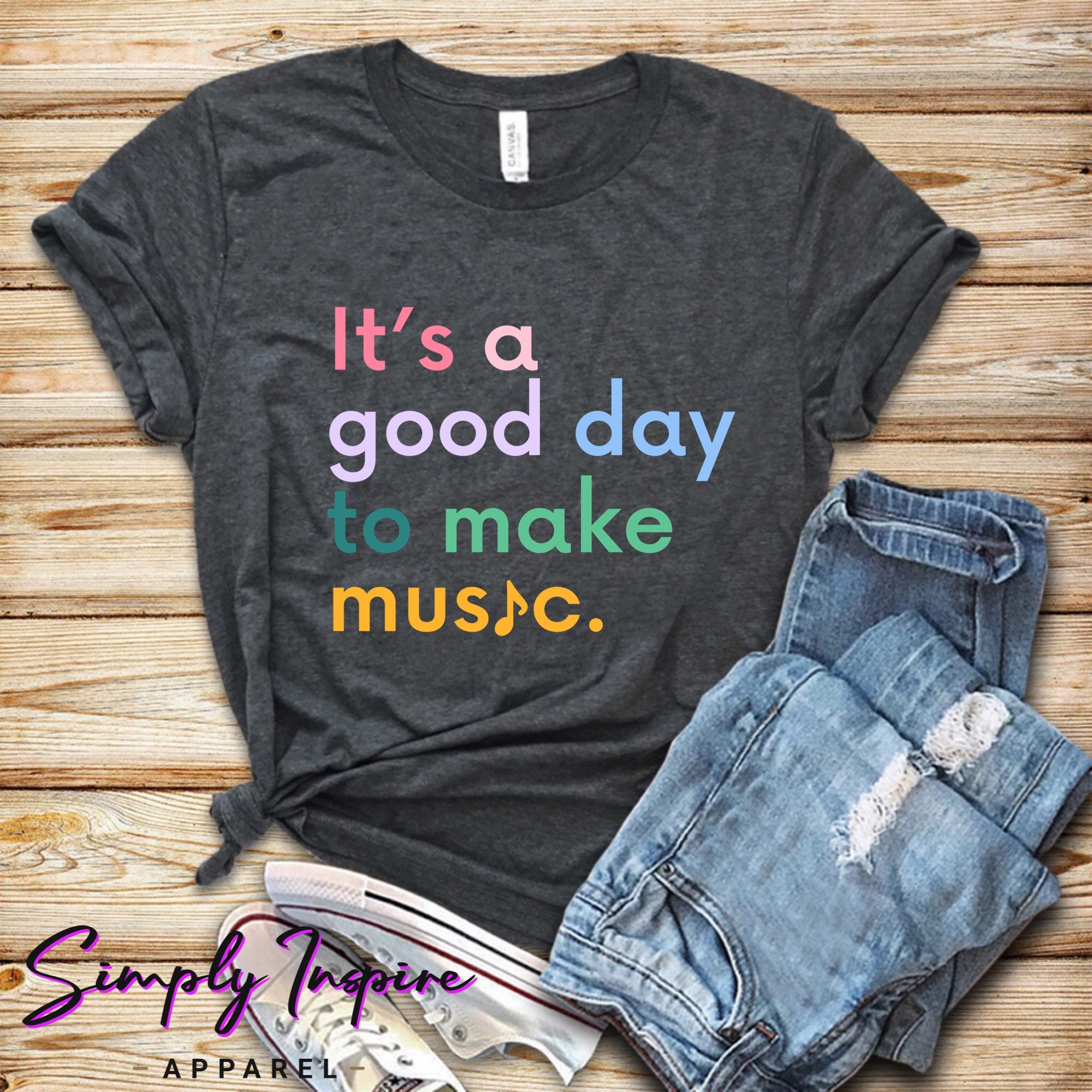 Comfy Shirt with Inspirational Design for Musicians