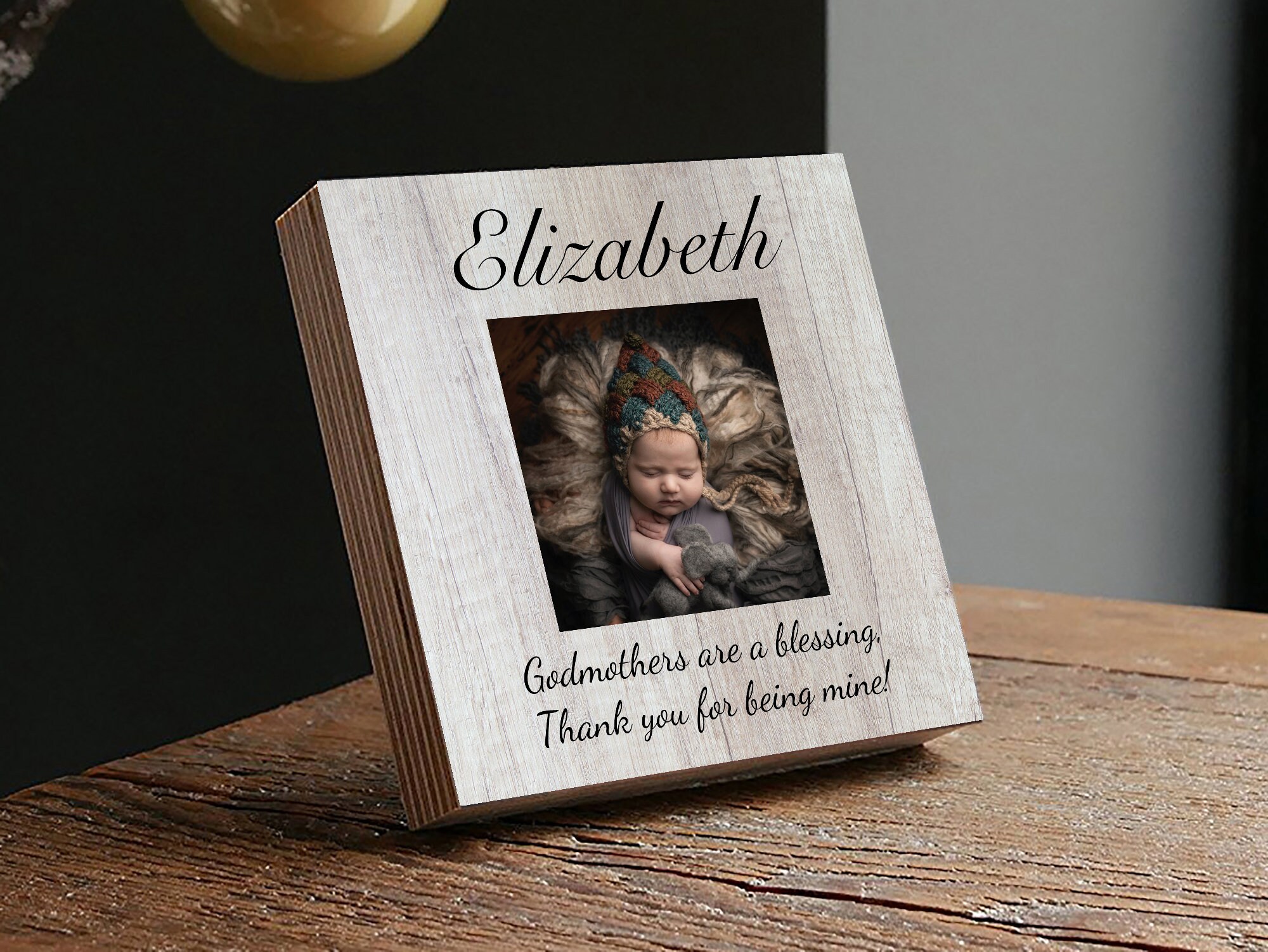 Personalized Wooden Photo Block