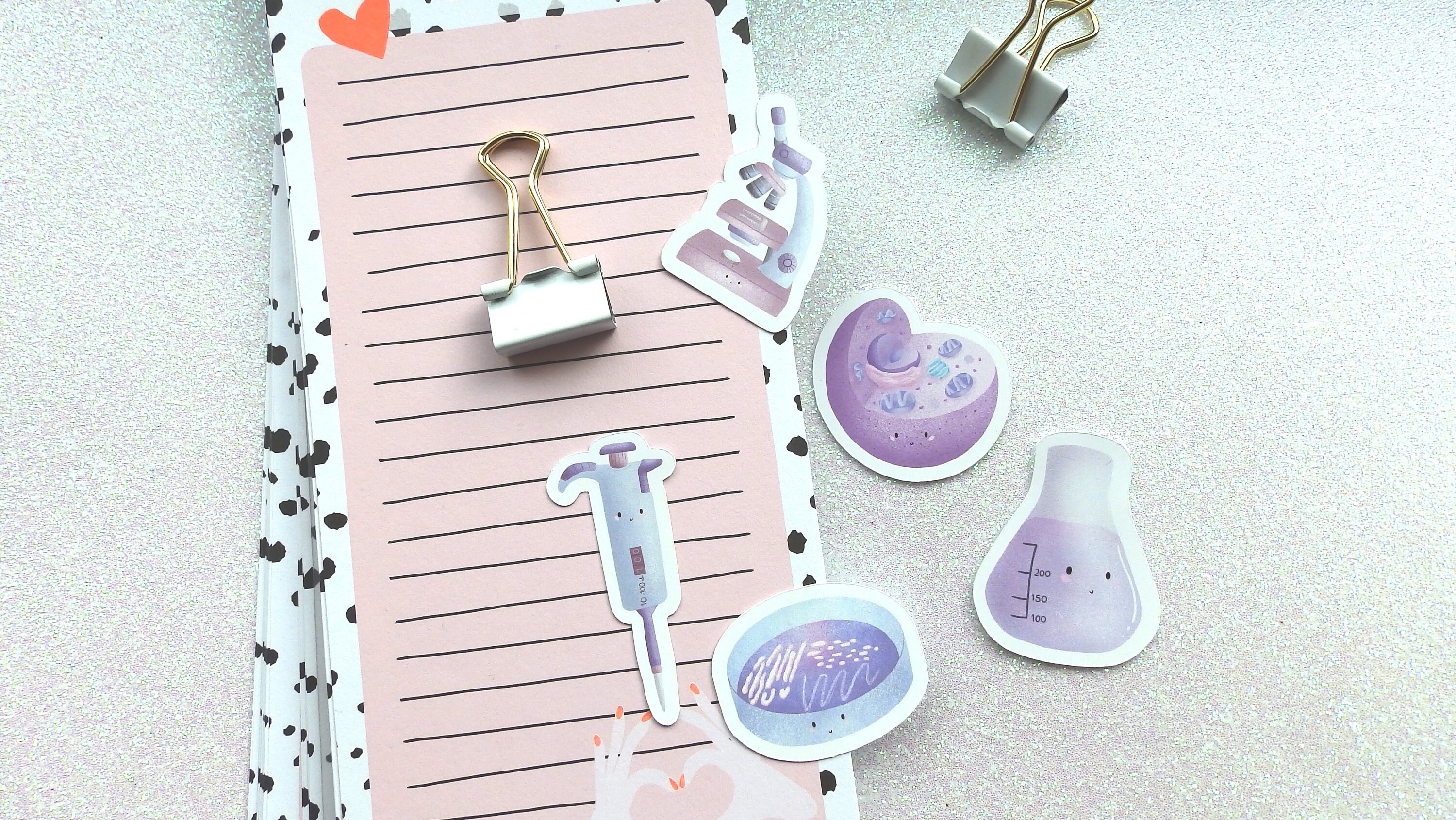 Cute Biology Stickers 
