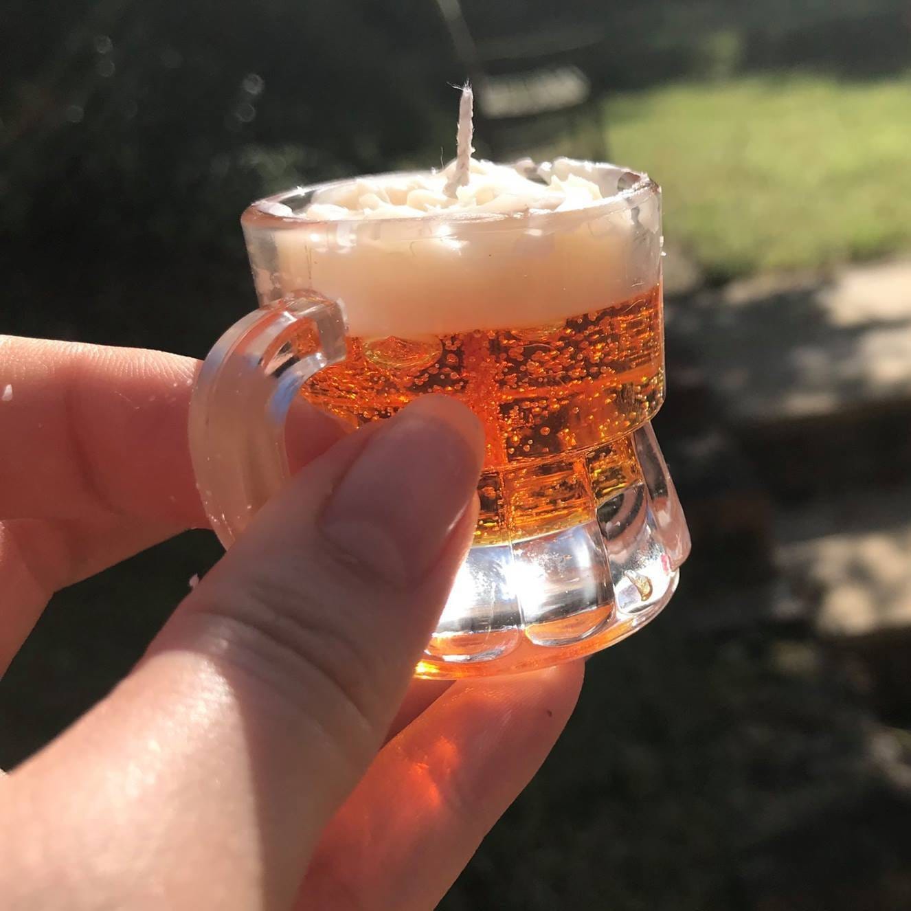 Mini Candle with Beer Mug Design
