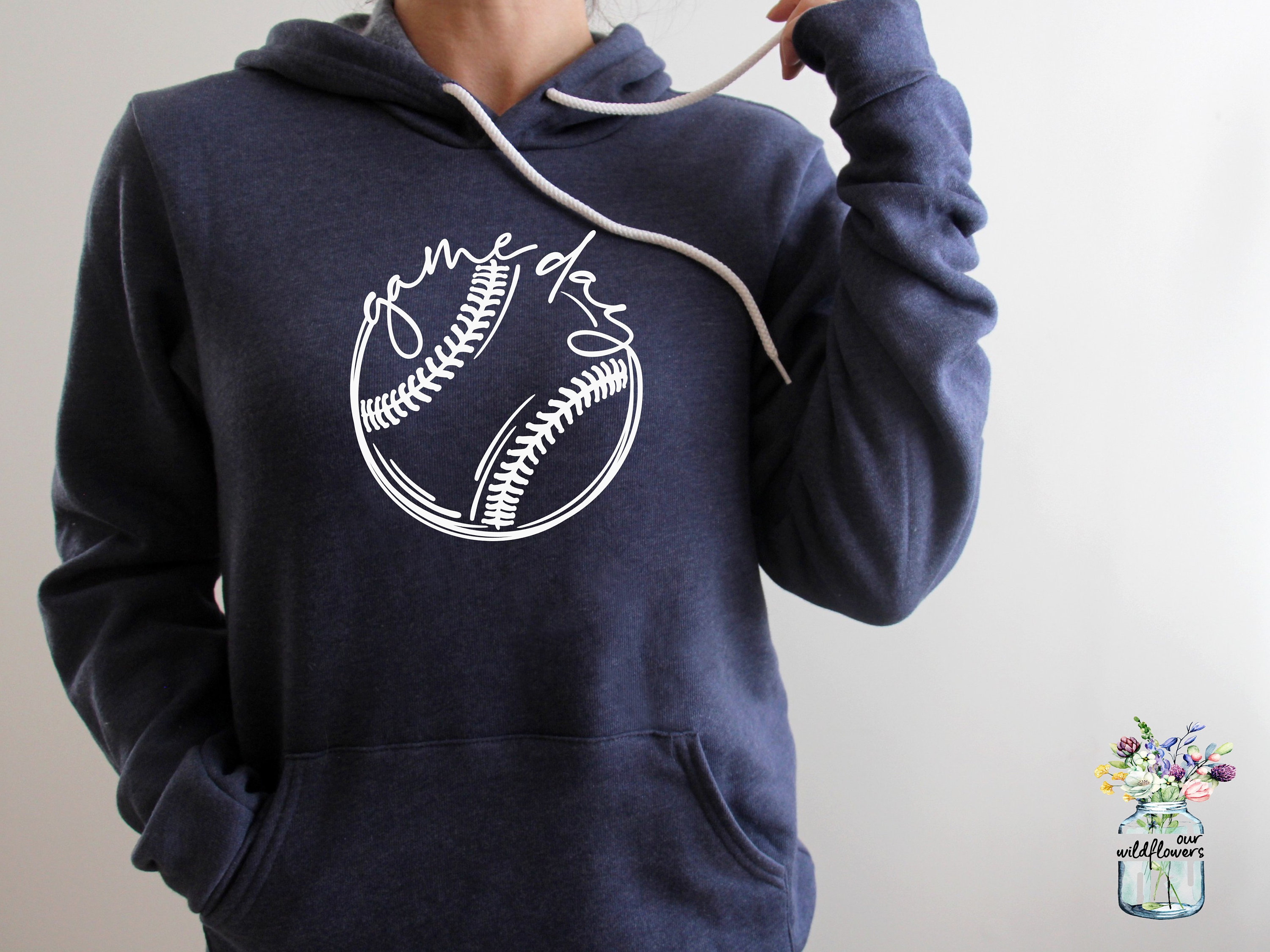 Comfy Hoodie Shirt Softball Moms and Fans