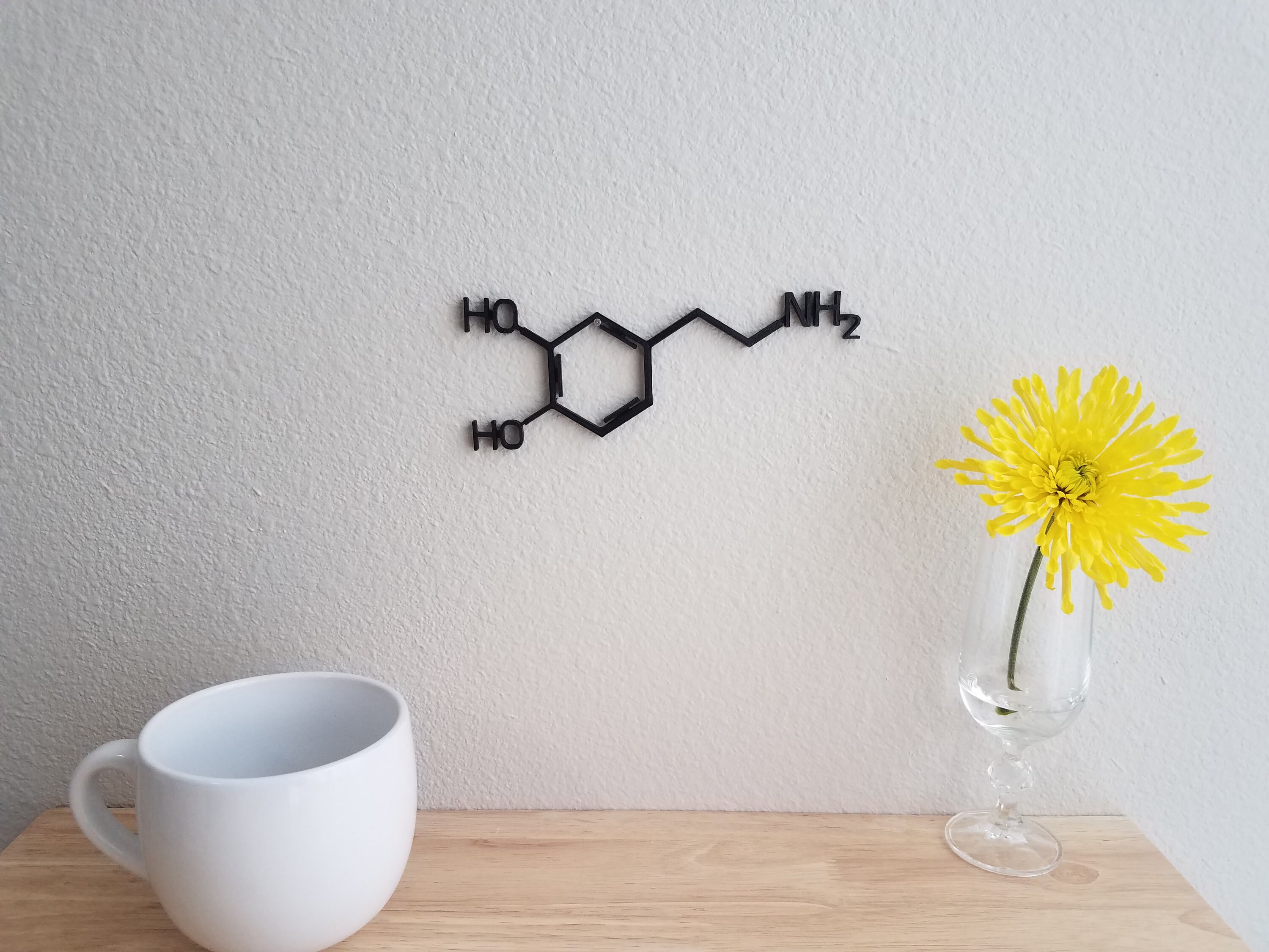 Wall Art of the Dopamine Molecule