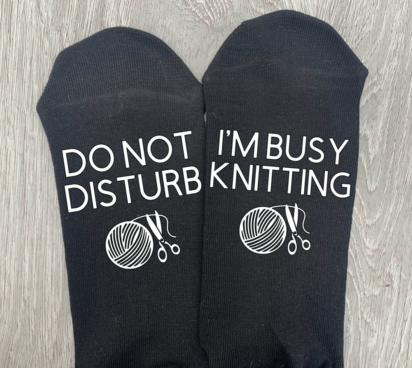 Funny Socks for Curling Up While Knitting