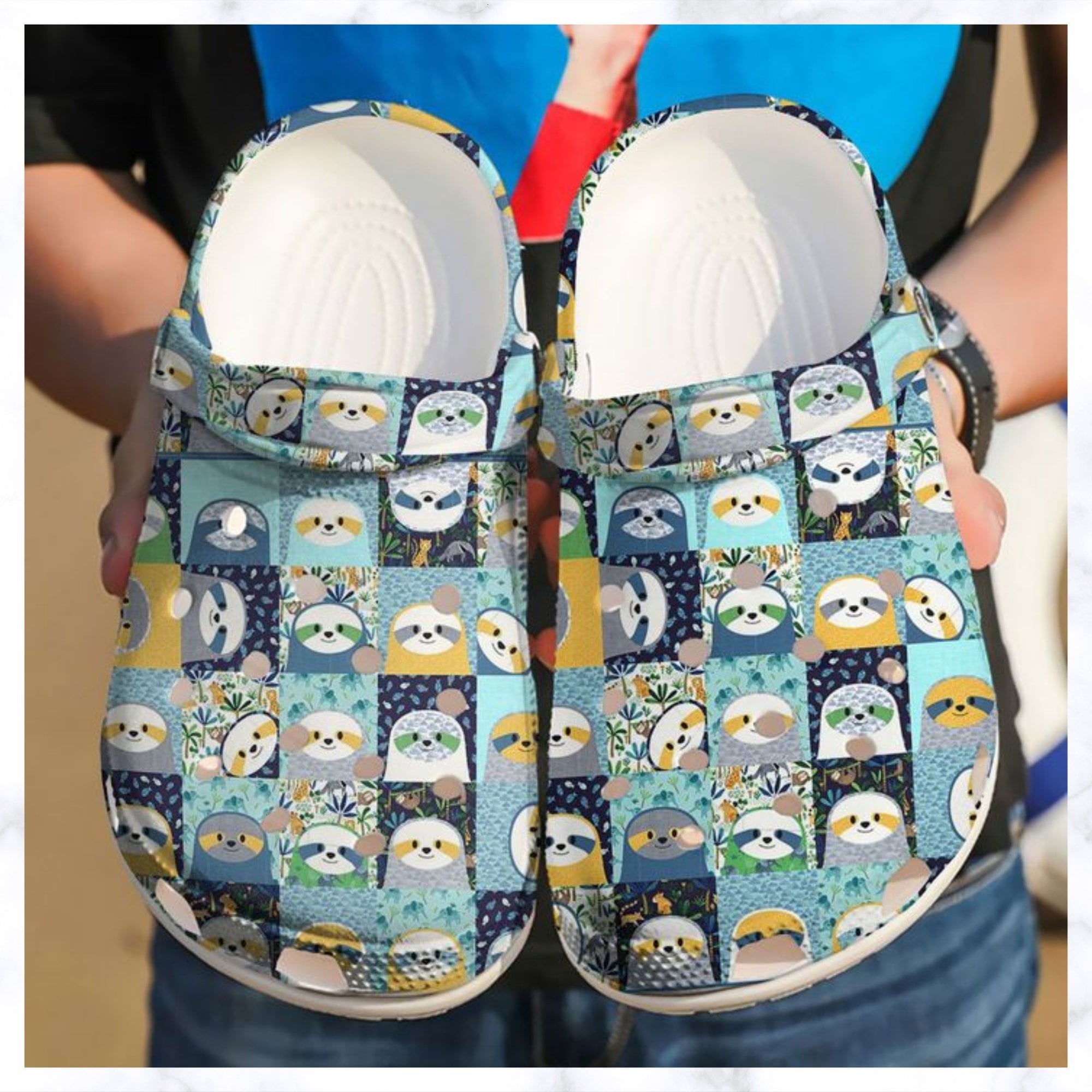 Customized Comfy Sloth Clogs for Him/Her
