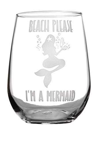 Hilarious Mermaid-Inspired Stemless Wine Glass