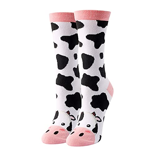 Comfy Novelty Cow-Design Socks