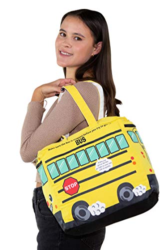 Insulated Canvas School Bus Lunch Box 