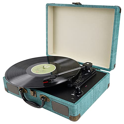 Vintage-Themed Vinyl Record Player 
