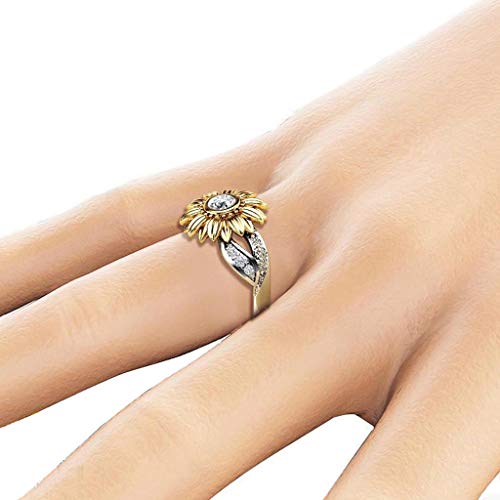 Elegant Sunflower Ring