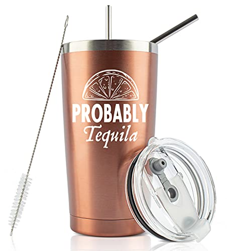 Durable Insulated “Probably Tequila” Travel Mug 