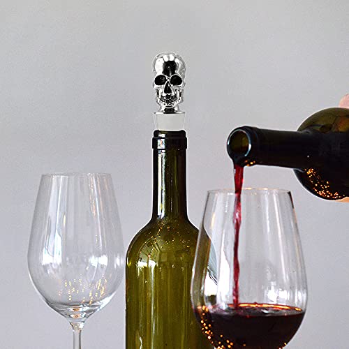 Reusable Stainless Steel Skull Wine Stopper