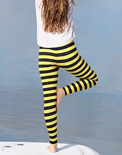 Trendy Stretchy Bumblebee-Inspired Tights