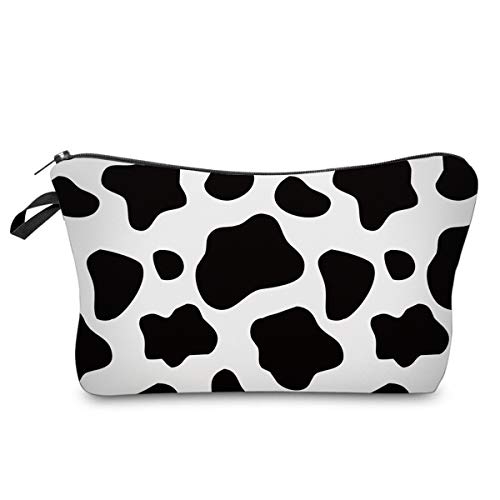 Trendy Chic Cow Pattern Cosmetic Bag 
