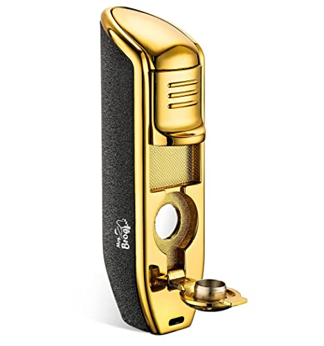 Torch Cigar Lighter with Built-in Cigar Punch 