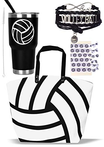 Large Volleyball Tote Bag with Gifts Inside