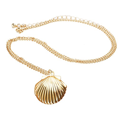 Lovely Gold-Tone Sea Shell Necklace