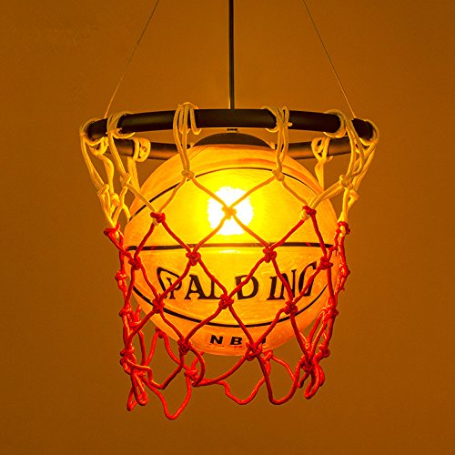 Novel Industrial Basketball-Themed Chandelier Light