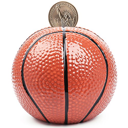 Gorgeous Ceramic Basketball Coin Bank