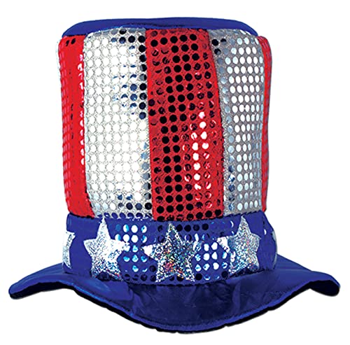 Sequined Uncle Sam Top Hat