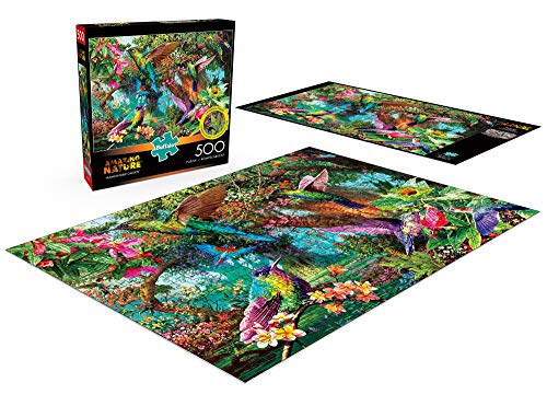 Engaging 500-Piece Hummingbird Jigsaw Puzzle