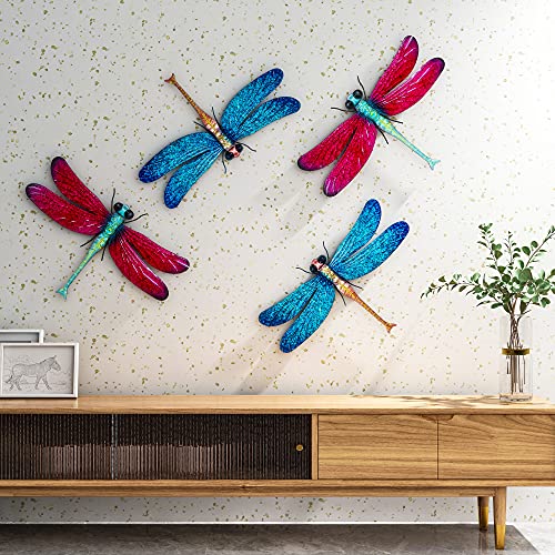 Colorful Hanging Dragonfly Wall Decoration 