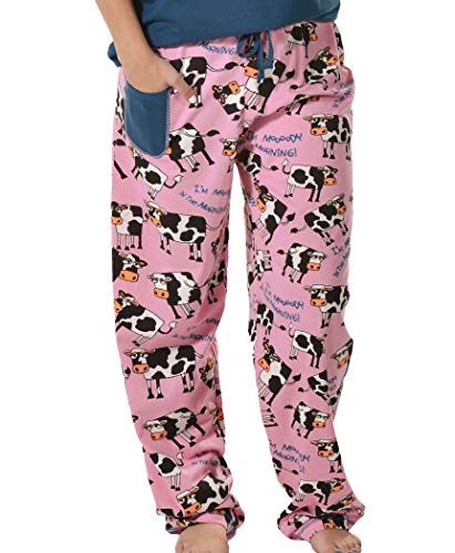 Trendy Classic Cow-Print Pajama Bottoms