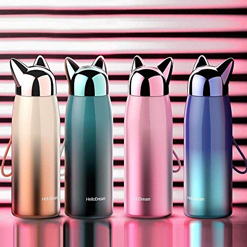 Stainless Steel Cat Ears Water Bottle