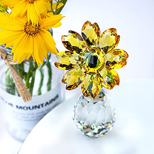 Crystal Sunflower Centerpiece Ornament