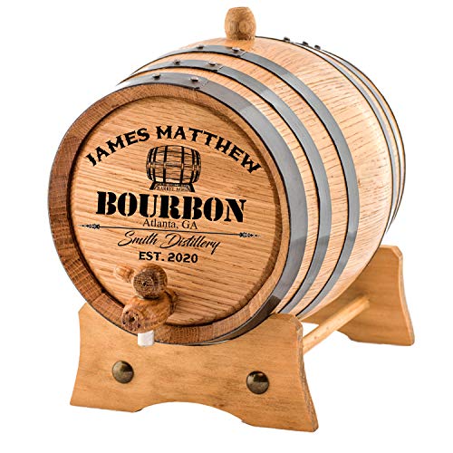Personalized White Oak Bourbon Barrel
