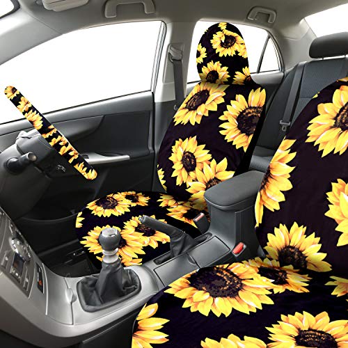 16-Piece Sunflower Car Accessory Package