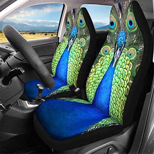 Stunning Peacock-Inspired Bucket Seat Protector 
