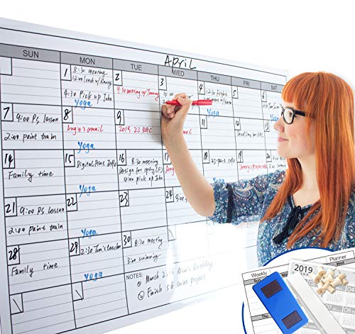 Large Monthly Whiteboard Calendar