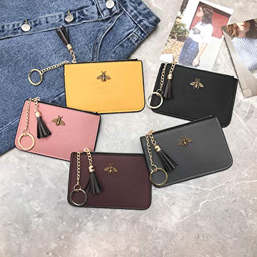 Compact Leather Pouch Card Holder