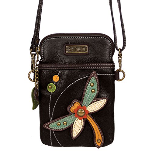 Crossbody Phone Purse With a Dragonfly Accent 